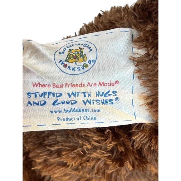 BAB Brown Monkey Plush Toy In Faux Leather Jacket & Denim Outfit With Sneakers - Picture 9 of 16